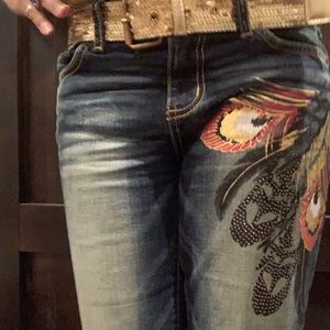 Baby Phat Embellished Capri